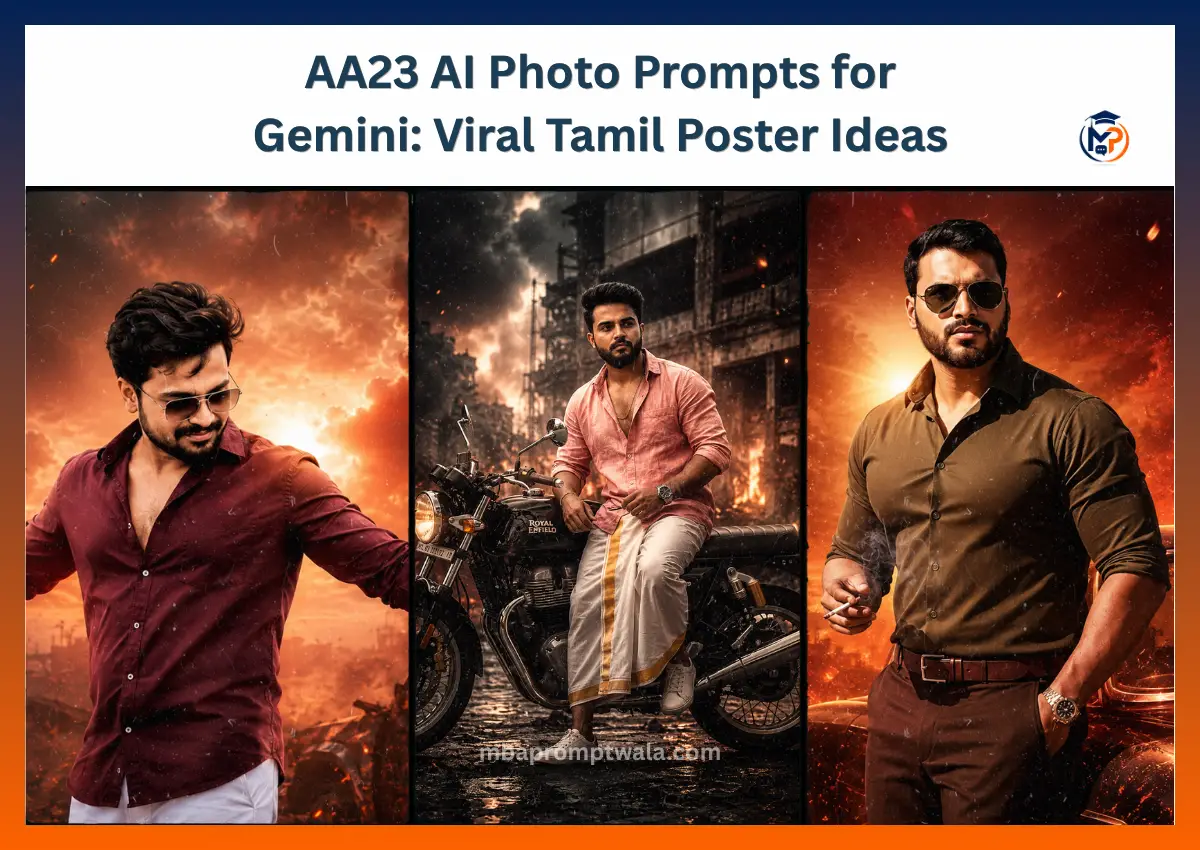 AA23 AI Photo Prompts for Gemini: Viral Tamil Poster Ideas