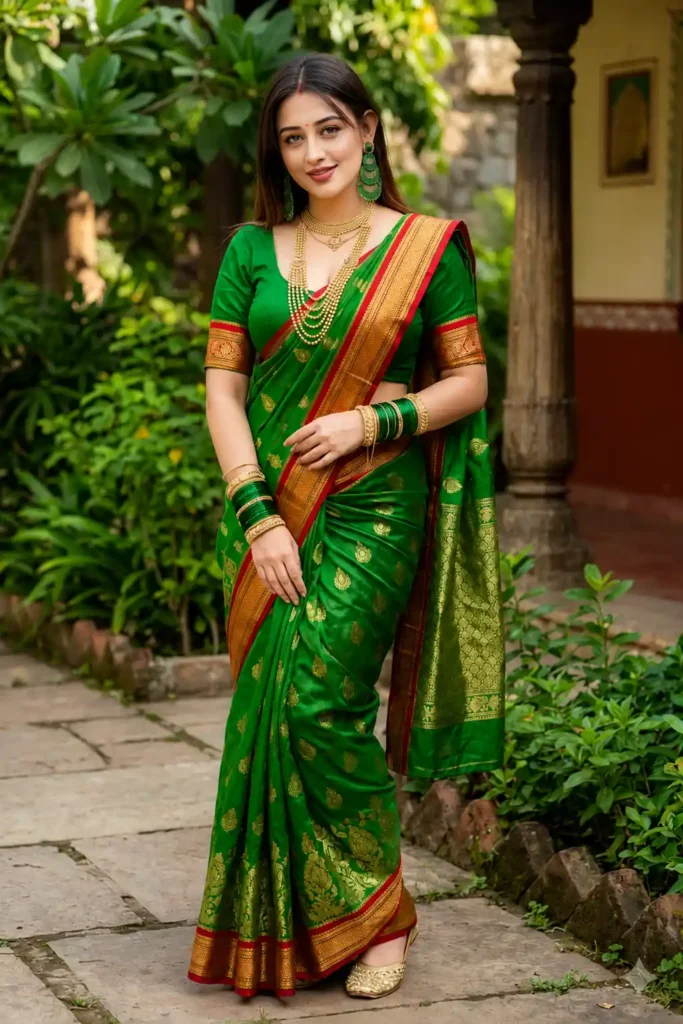 Emerald Green Palace Evening Portrait