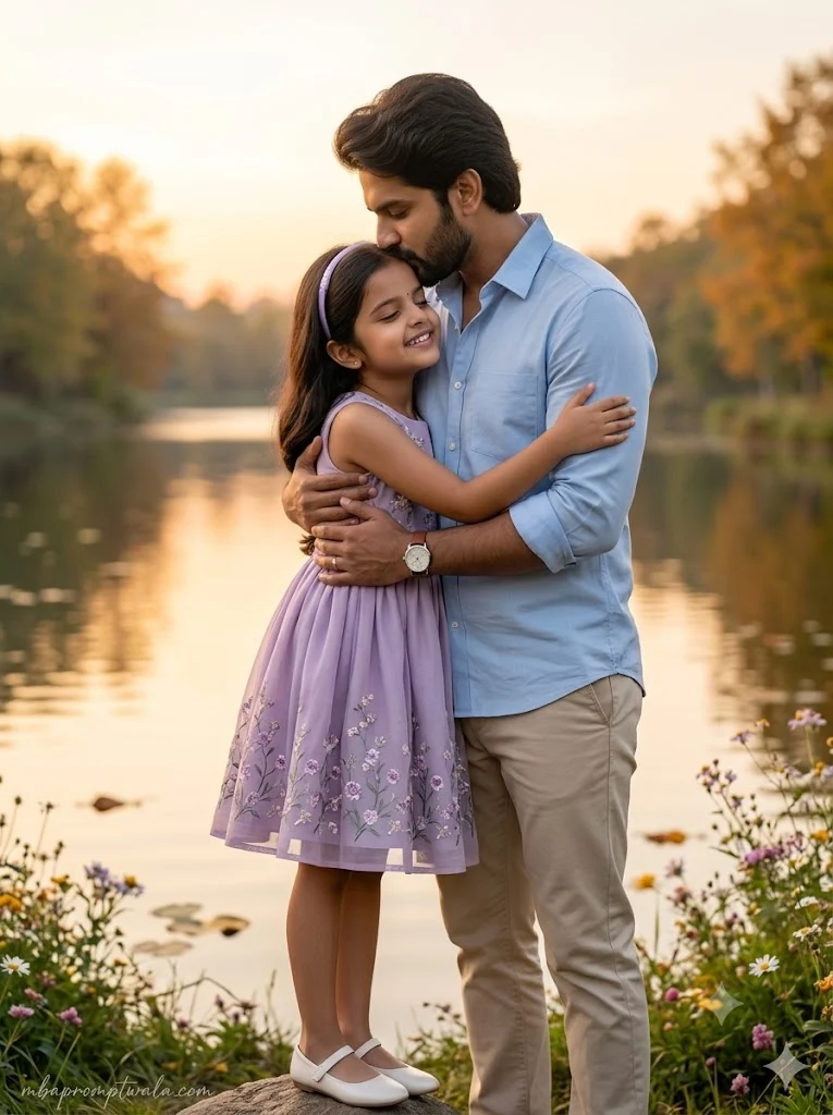 Emotional Father and Daughter Gemini AI Prompt