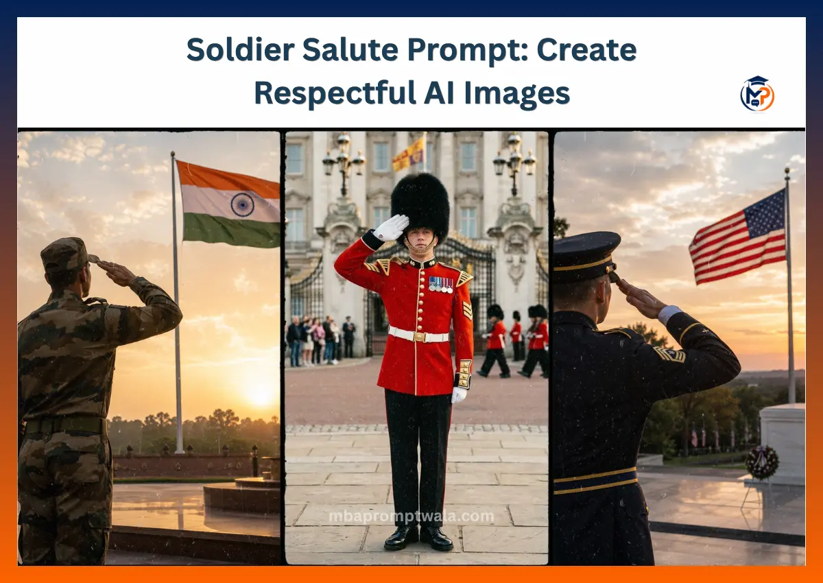 Soldier Salute Prompt: Create Respectful AI Images