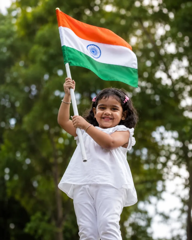 15 August Kid Patriot AI Photo Prompt