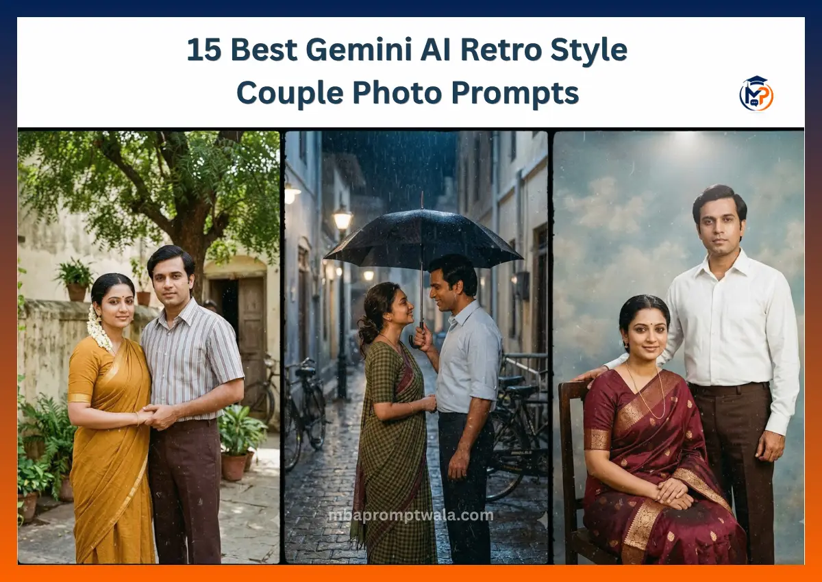 15 Best Gemini AI Retro Style Couple Photo Prompts