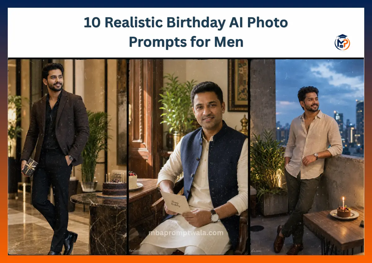 10 Realistic Birthday AI Photo Prompts for Men