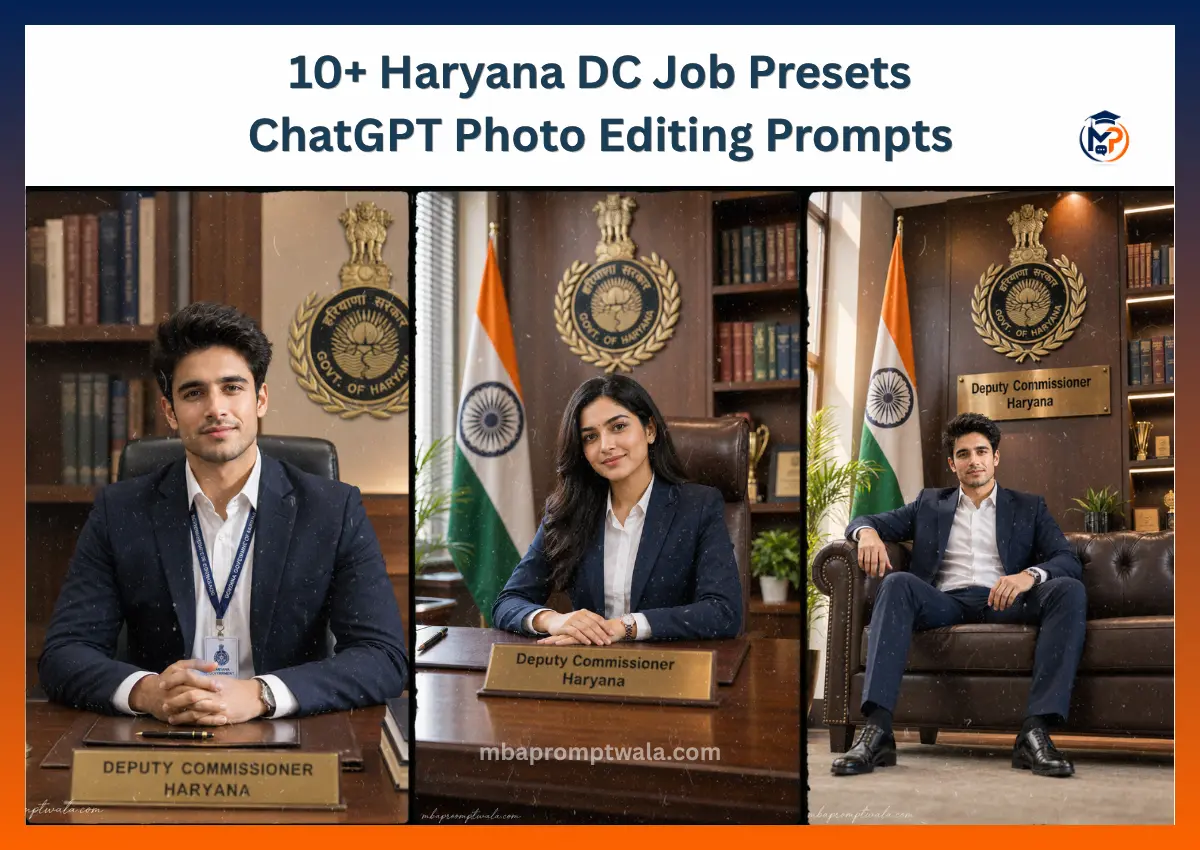 10+ Haryana DC Job Presets ChatGPT Photo Editing Prompts