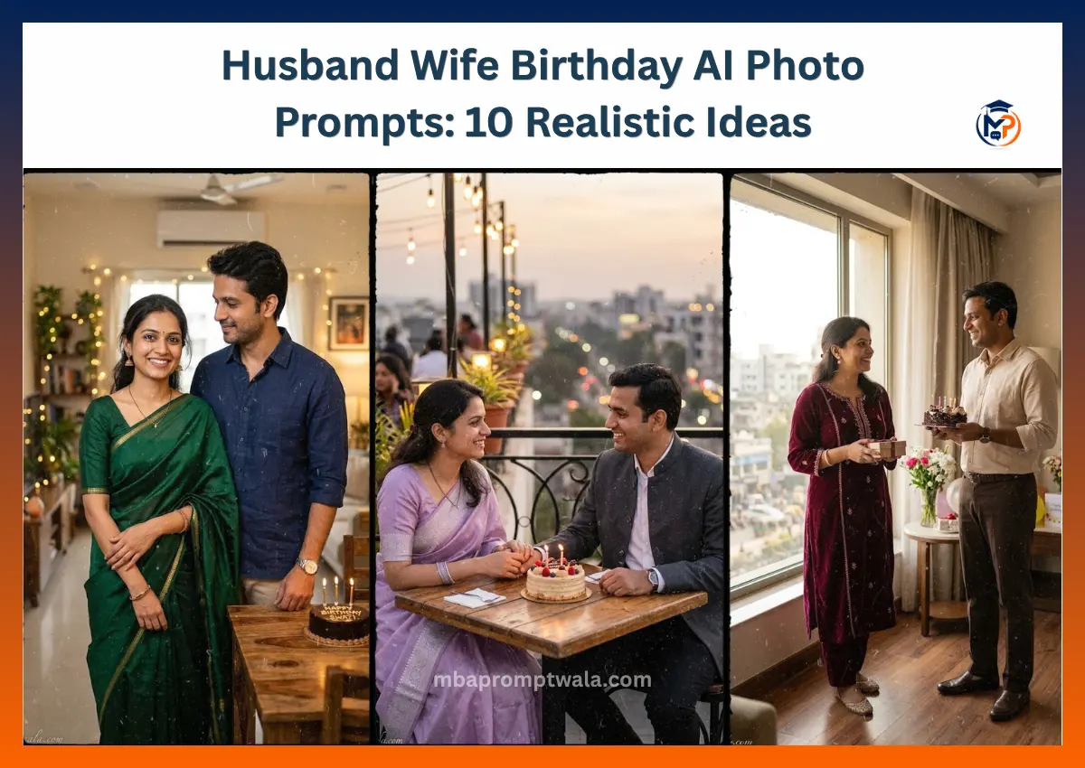 Husband Wife Birthday AI Photo Prompts