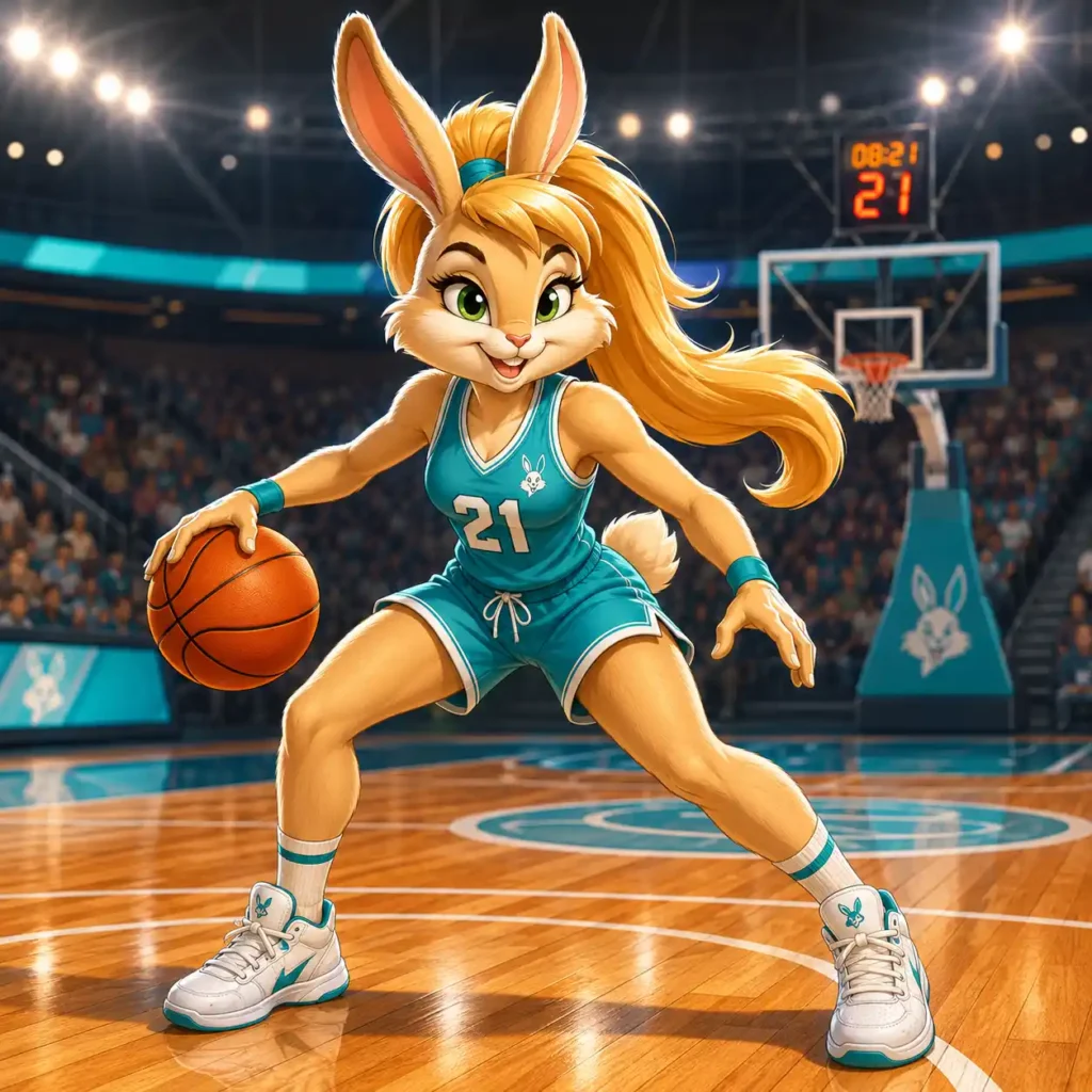Lola Bunny Physical Description AI Prompt