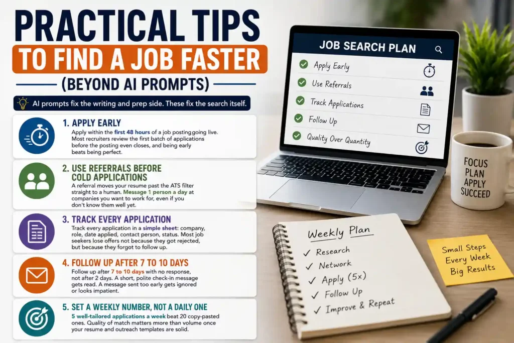 Practical tips to find a job faster