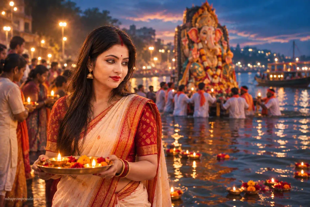 Ganesh chaturthi photo editing prompt for your own photo