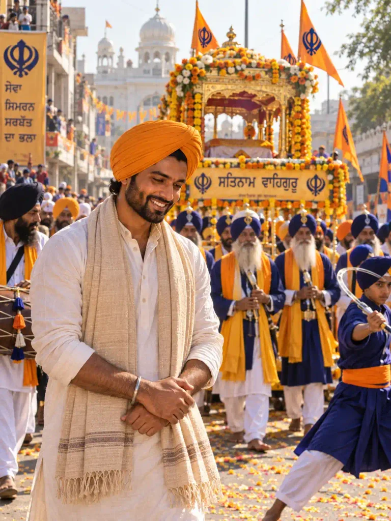 Nagar Kirtan Festive Street Portrait