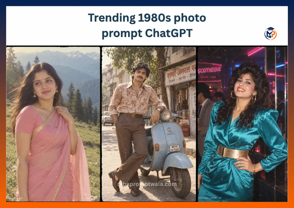 Trending 1980s photo prompt ChatGPT