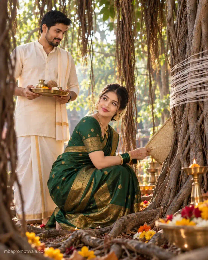 Vat Purnima couple photo prompt