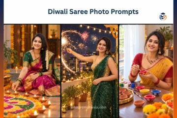 Diwali Saree Photo Prompts