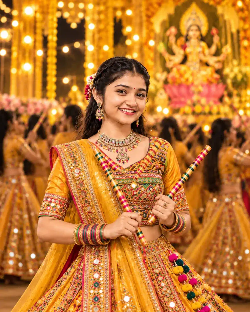Maa Siddhidatri Golden Navratri Portrait